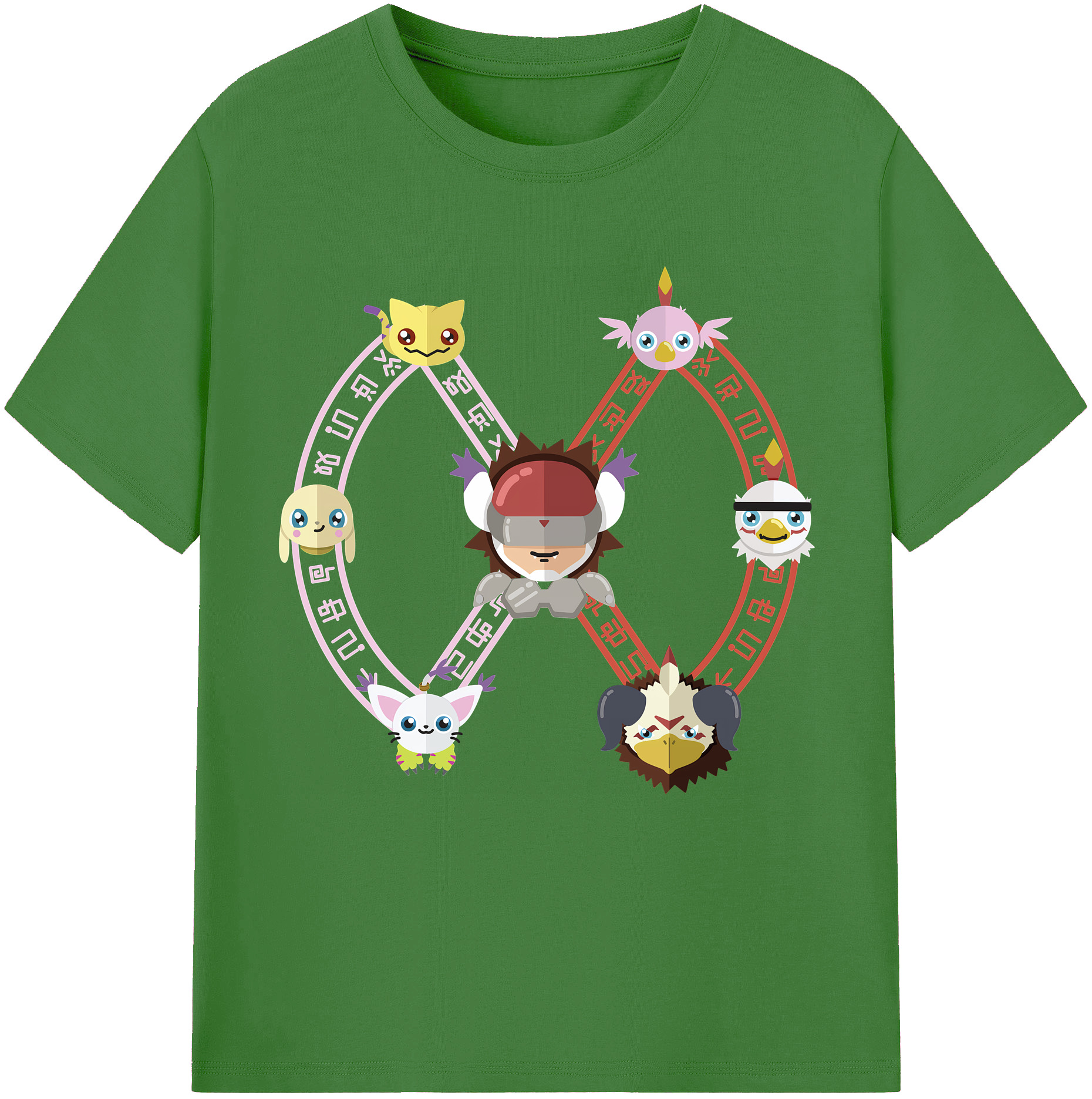 （画像用） Digimon デジタルモンスター/デジモン レディースカジュアルプリントTシャツ（綿100％）